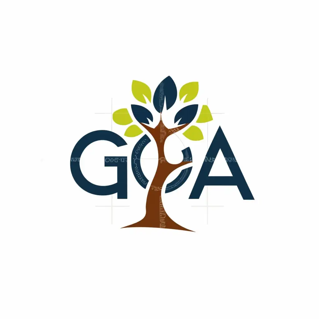 a logo design,with the text "GOA", main symbol:Tree,Moderate,be used in Travel industry,clear background