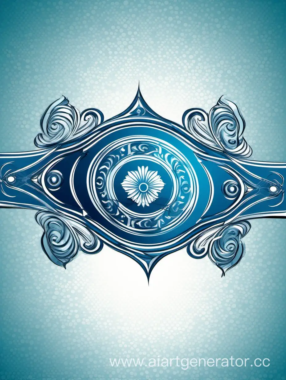 дизайн элегантного баннера с оттенками синего