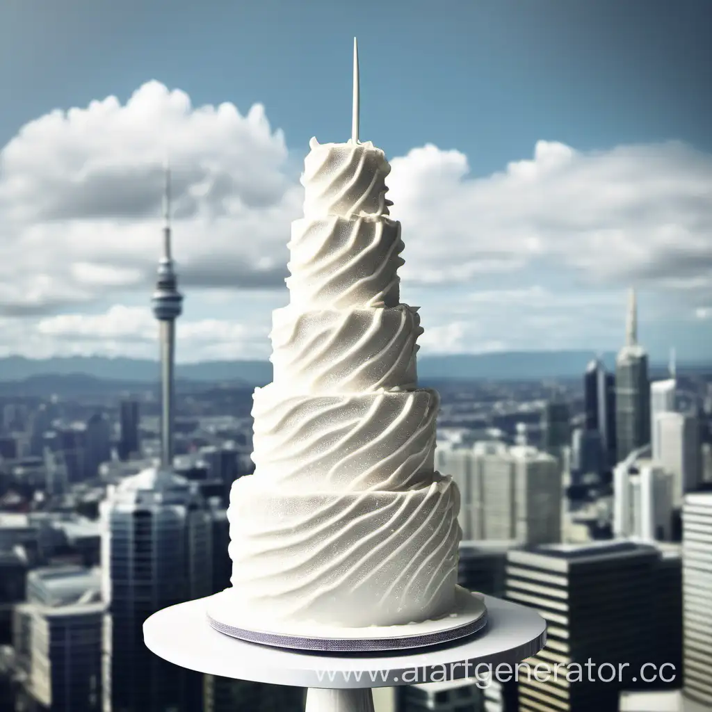 Tower-of-White-Cake-Reaching-the-Sky