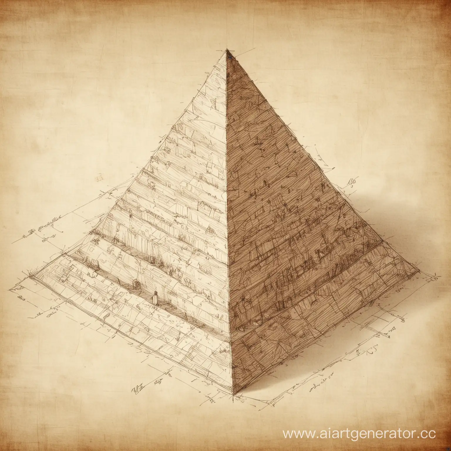 Architects-Sketch-Triangular-Ziggurat-Construction-Plan