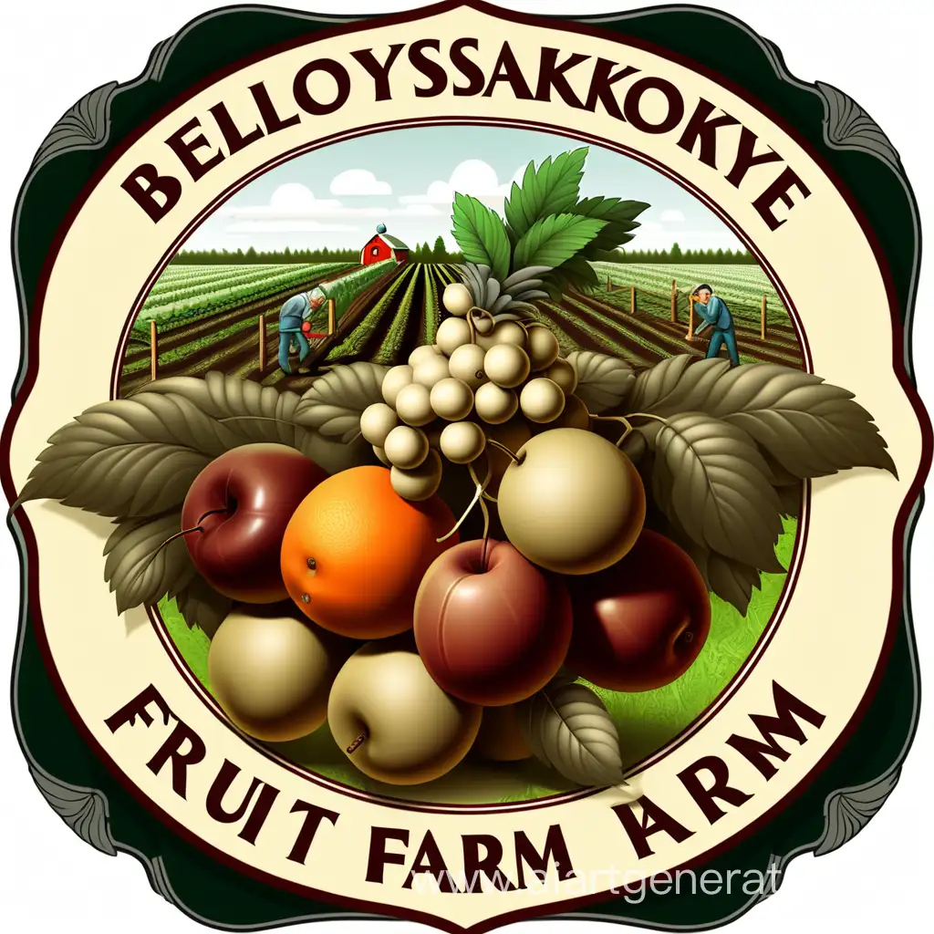 логотип плодоводческого хозяйства Белоярское