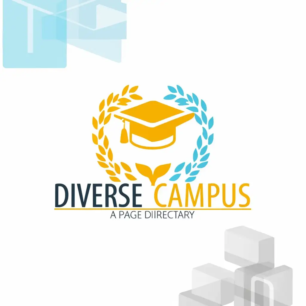 a logo design,with the text "Diverse Campus", main symbol:Education and page directory  and diversity,Moderate,be used in Education industry,clear background