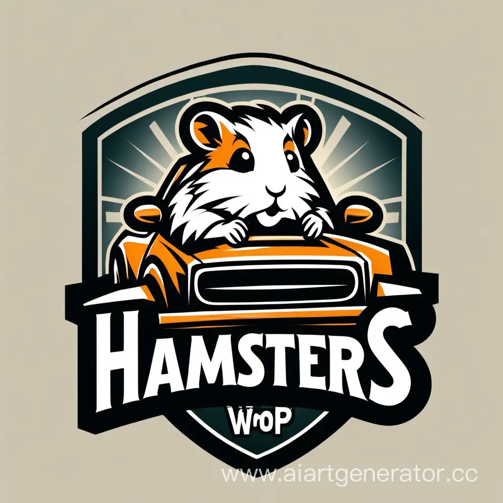 Hamster-Car-Service-Drift-Workshop-Logo