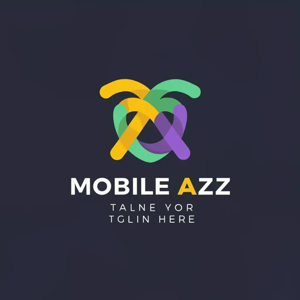 a logo design,with the text "Mobile A2Z", main symbol:A2Z,Moderate,be used in Internet industry,clear background