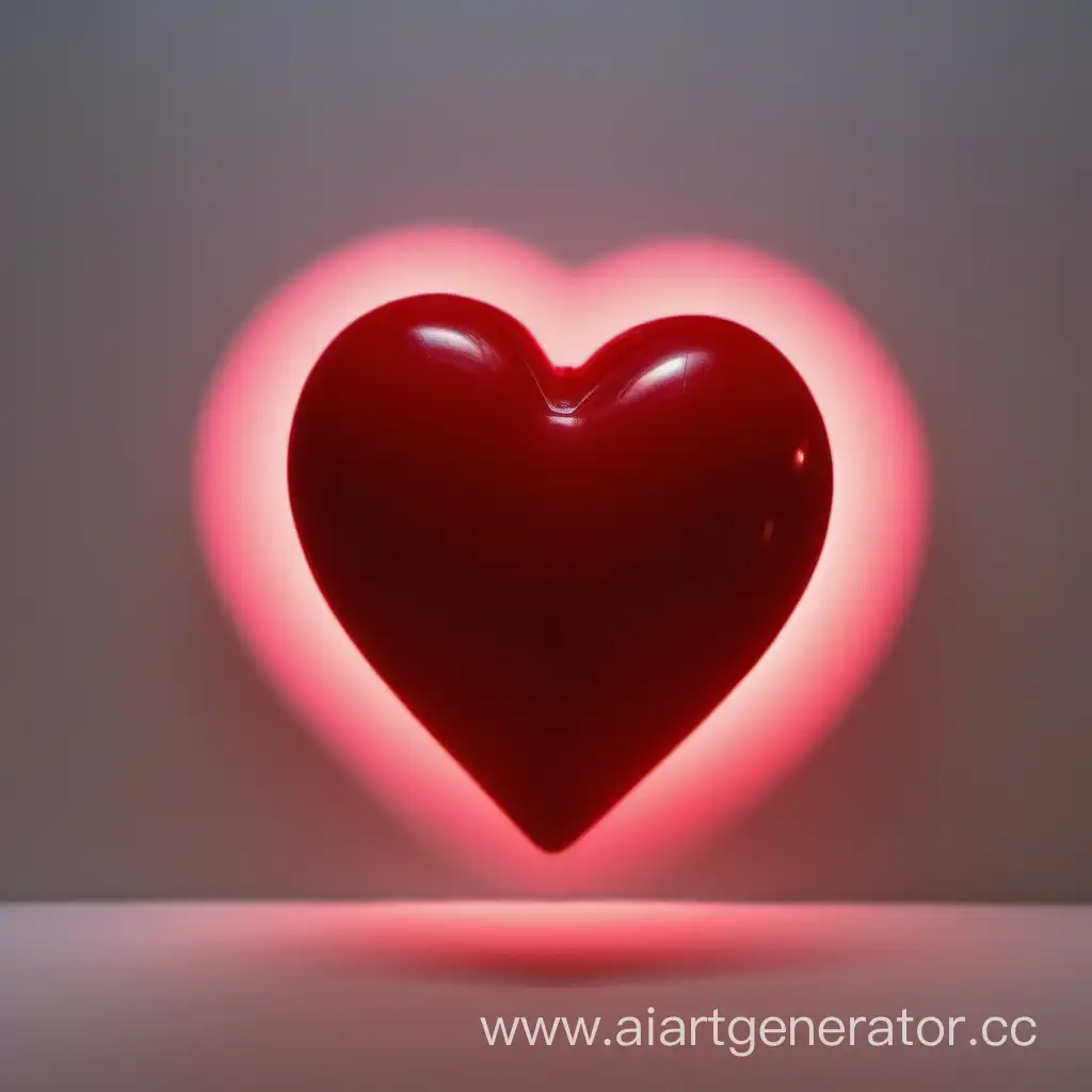 Red-Heart-Illuminated-by-Light