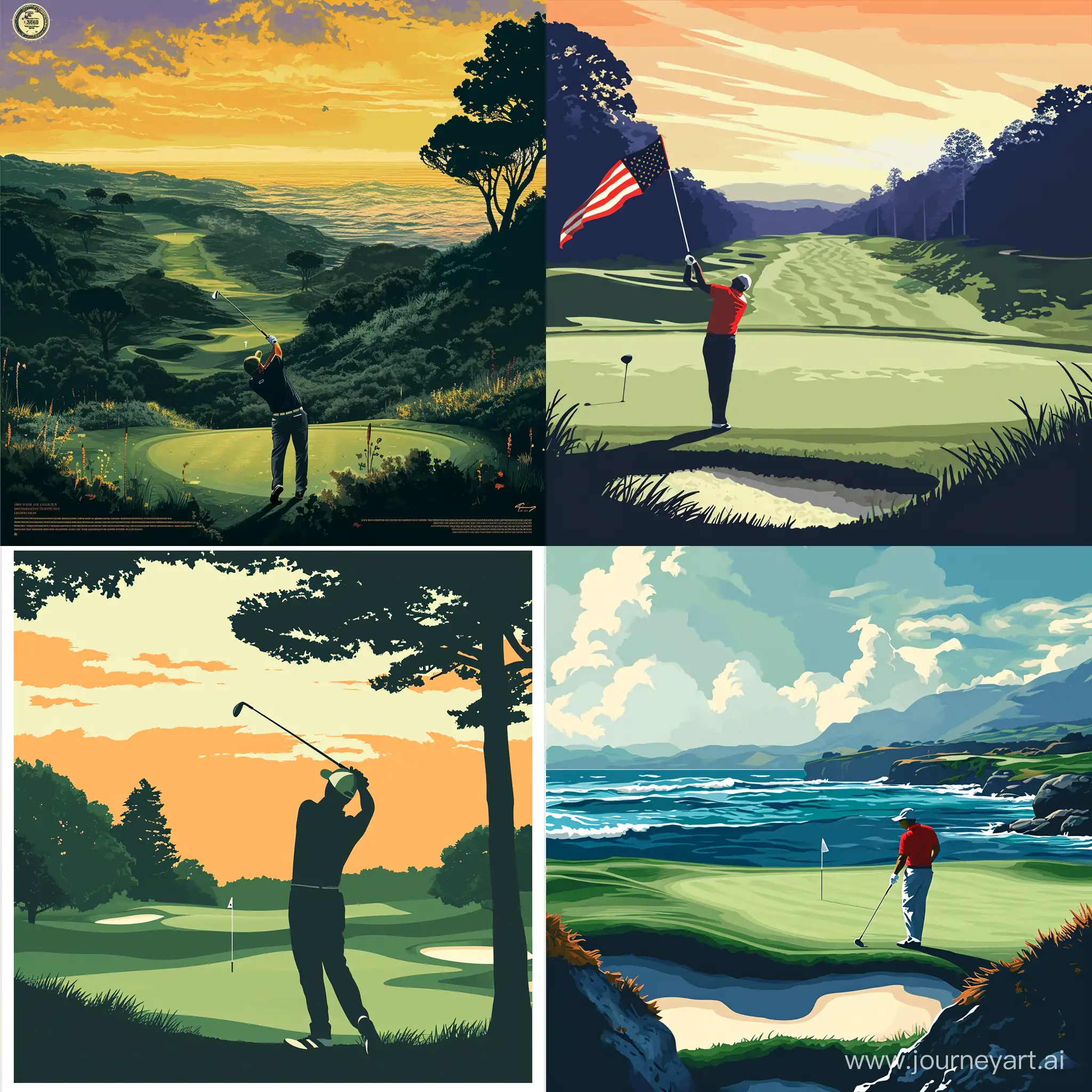 golf tournament opening poster