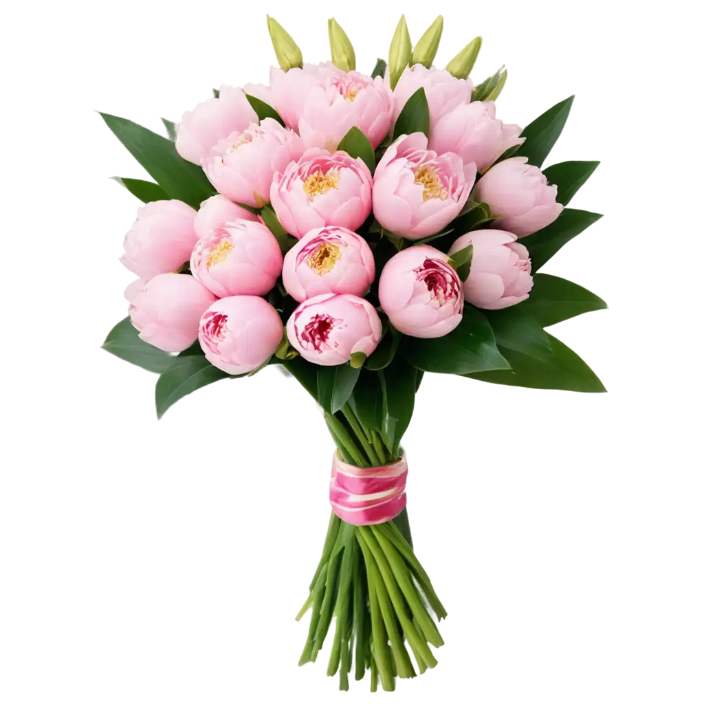 Exquisite-Pink-Peony-Flower-Bouquet-PNG-Enhance-Your-Designs-with-Stunning-Floral-Imagery