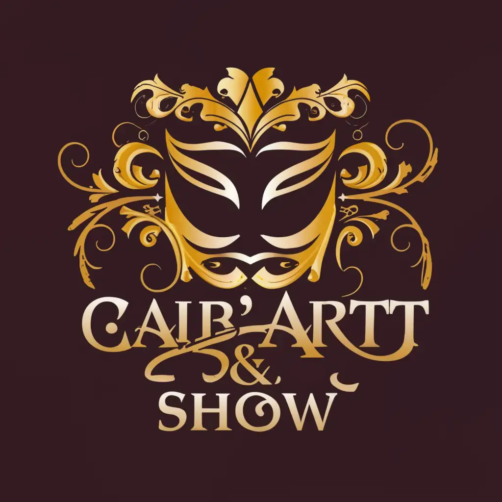 a logo design,with the text "Cab'Art & Show", main symbol:design,with the text "Cab'Art & Show
", main symbol:logo for cabaret dance troupe,complex,be used in cabaret industry,clear background,complex,clear background