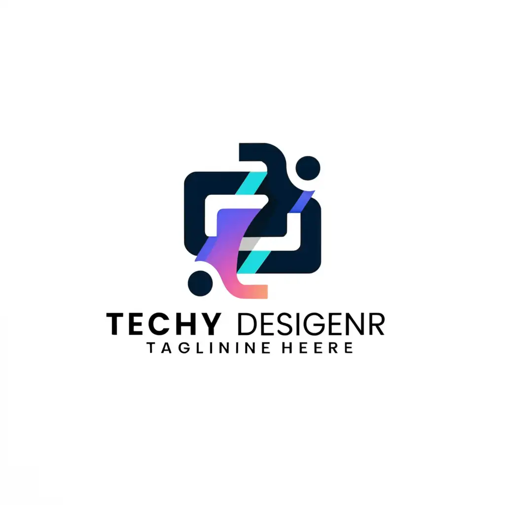 a logo design,with the text Techy Designer, main symbol:Techy Designer .D is in backward,Moderate, be used in Technology industry, clear background