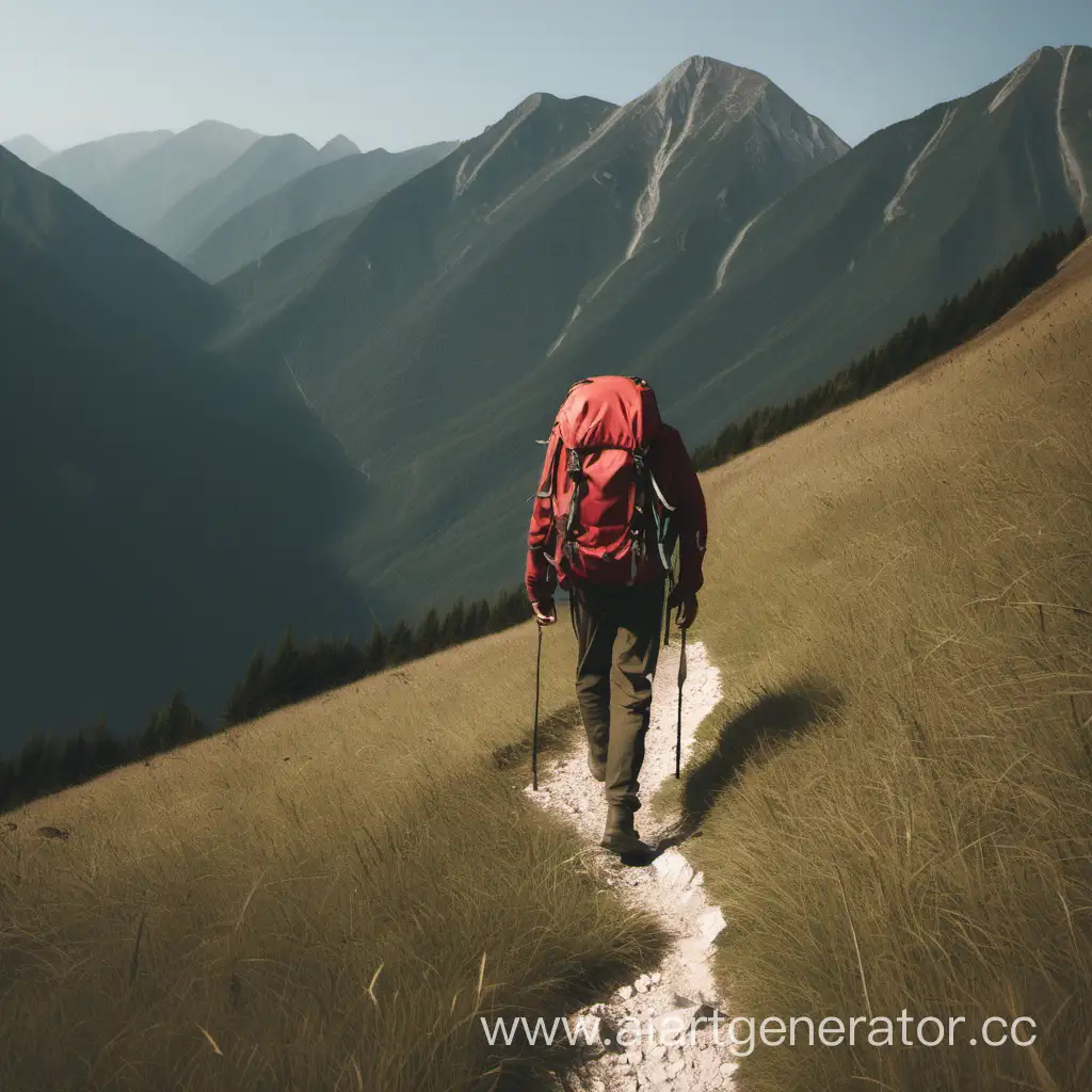 Mountain-Hiker-with-Backpack-Enjoying-Scenic-Trek