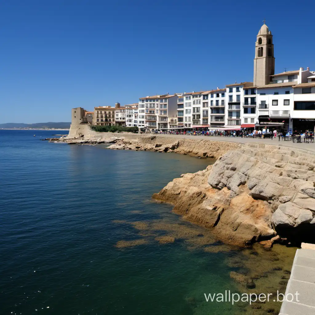 L'Escala Spain: Cost, Cliff, Old Town, sea, Fantasy, down town, no cars