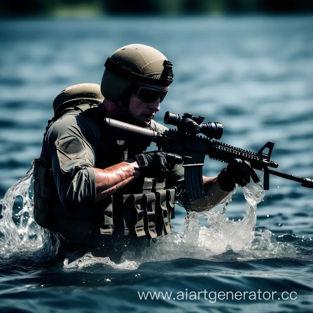 Special Forces training in the water