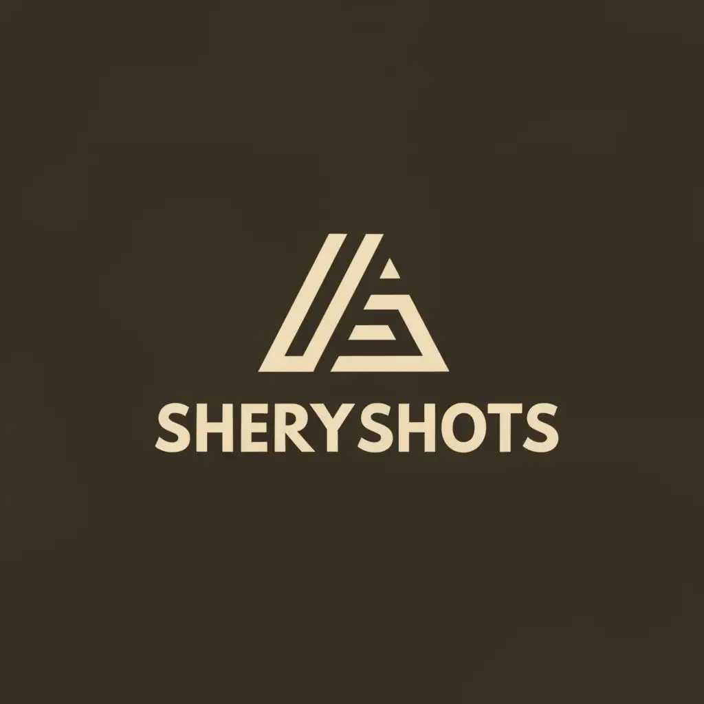 a logo design,with the text "SheryShots", main symbol:Vector Triangle,Moderate,clear background
