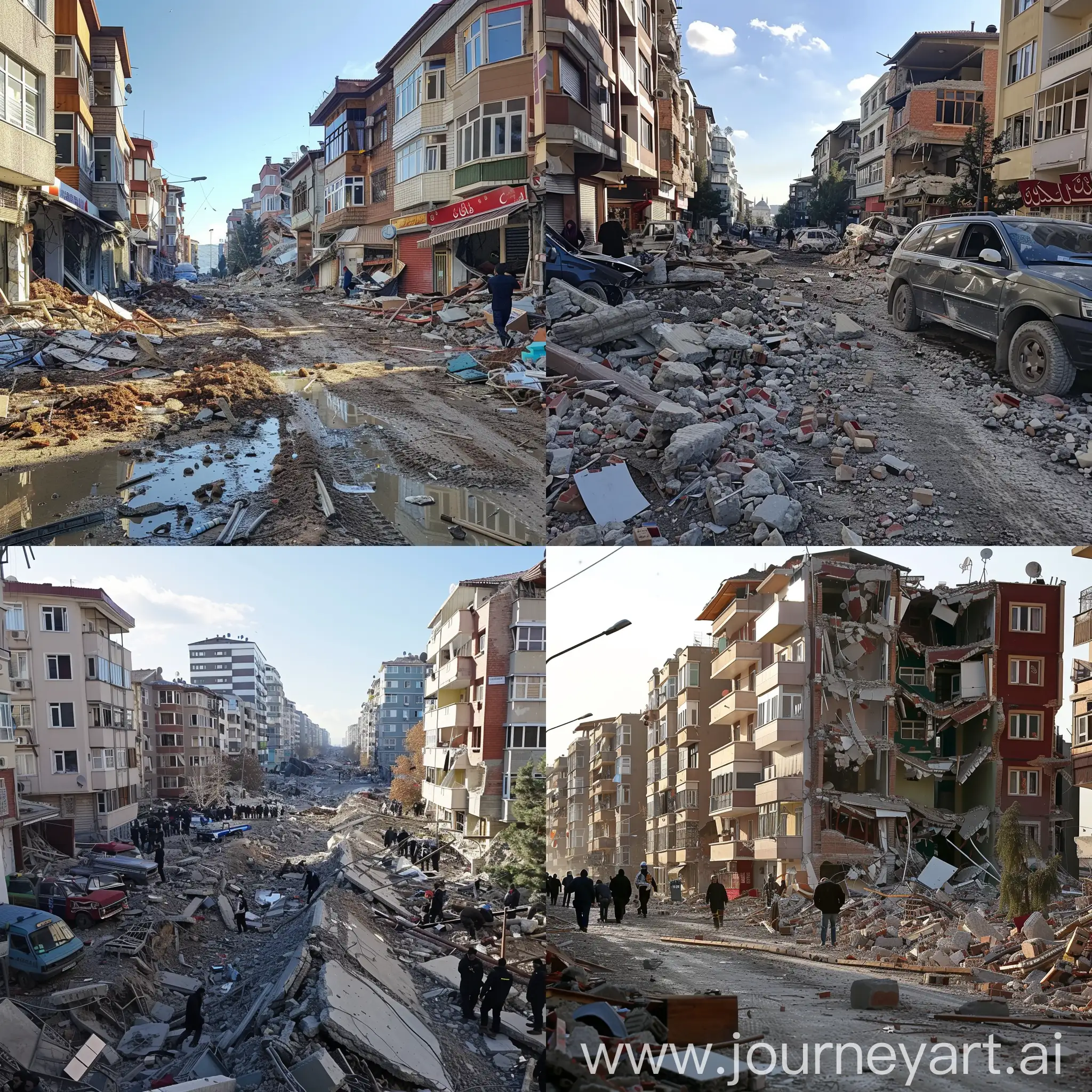 Silivri-District-of-Istanbul-After-Earthquake-Destruction