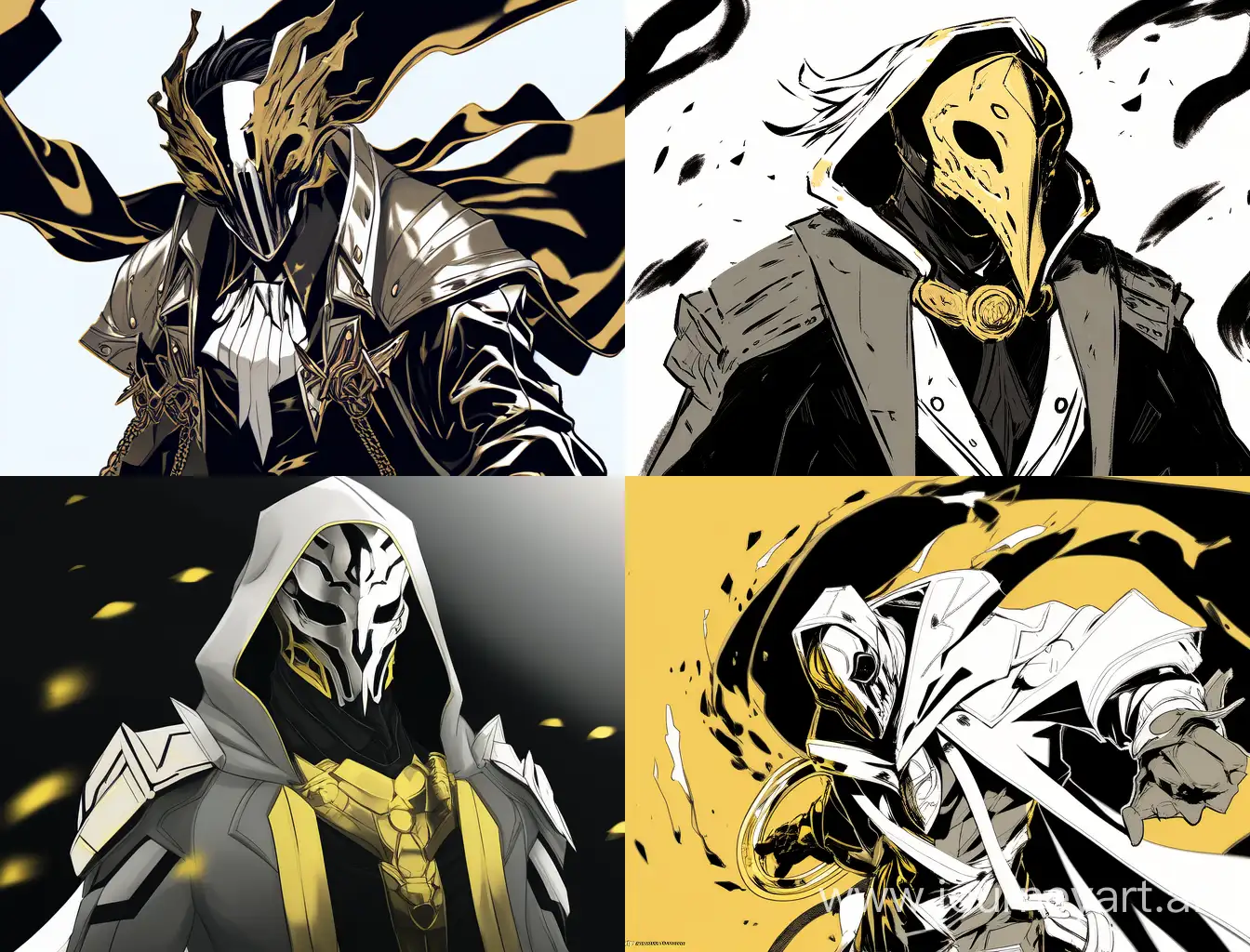 Mysterious-Male-Gold-Bounty-Hunter-in-Scientific-Coat-with-Eyesless-Reaper-Mask