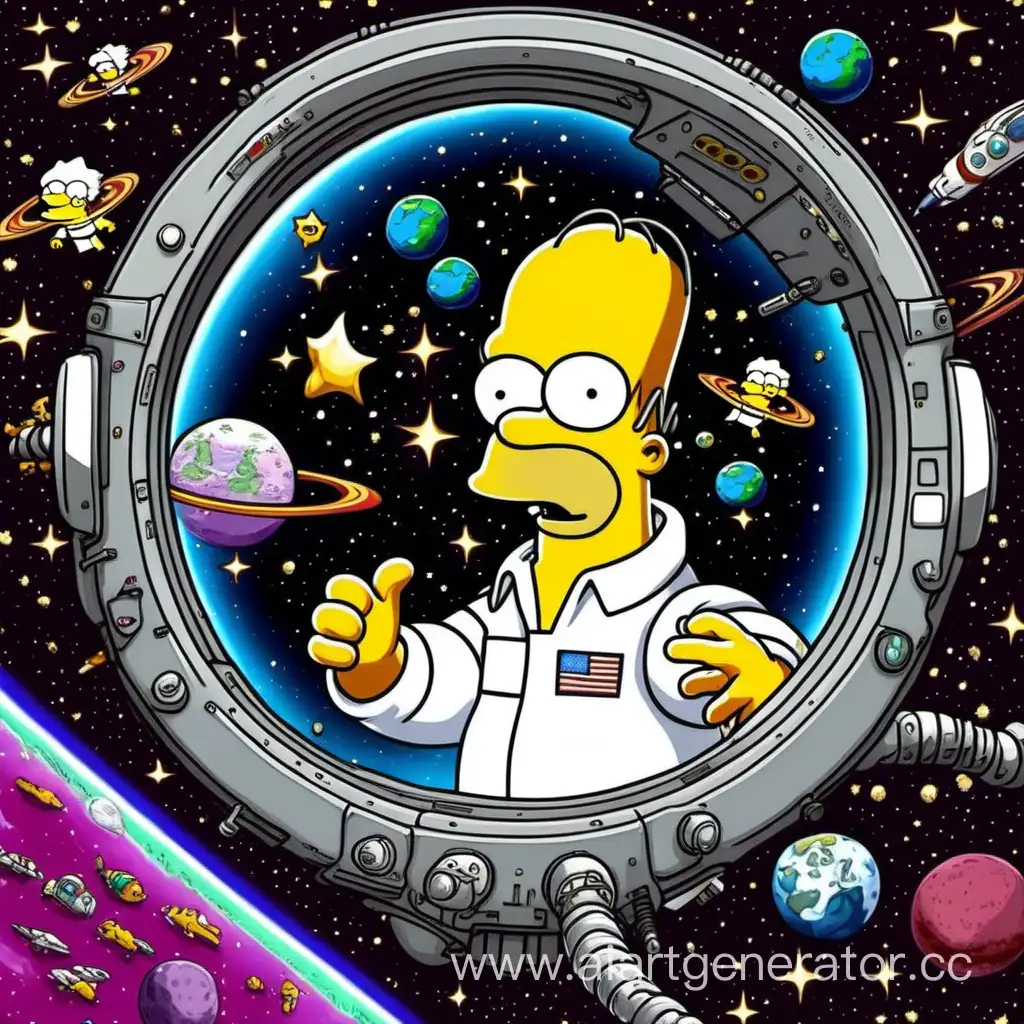 Simpson-Family-Astronaut-Adventure