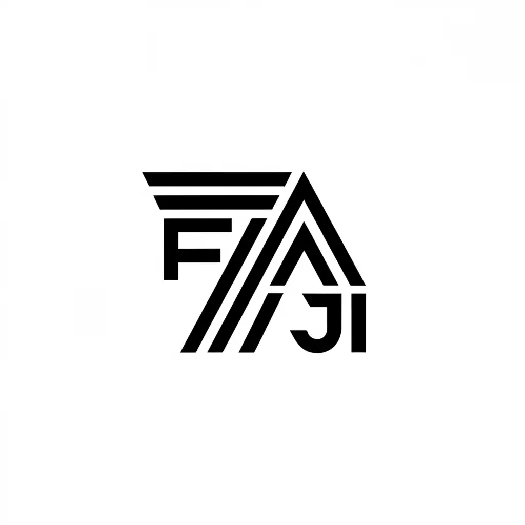 a logo design,with the text "FIAJI", main symbol:TRIANGLE,Moderate,clear background