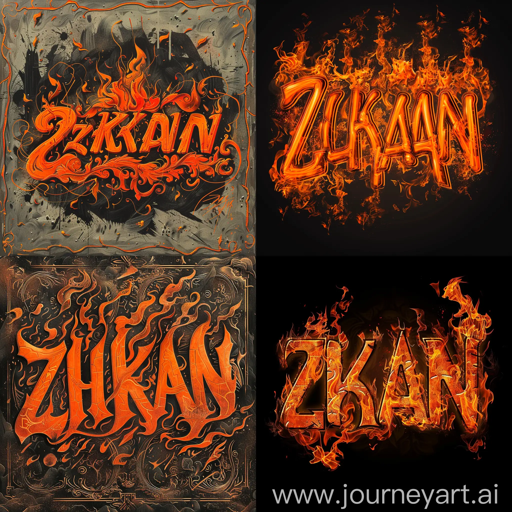 Vibrant-Orange-Flaming-Inscription-ZHAKAN-in-Font-Size-6-with-Aspect-Ratio-11