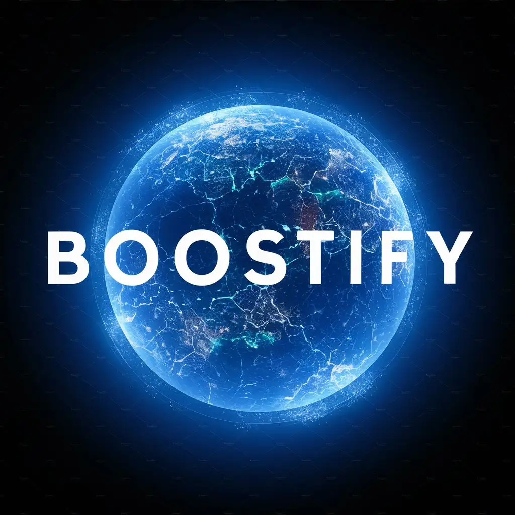 logo, futuristic, with the text "Boostify", typography, be used in Technology industry