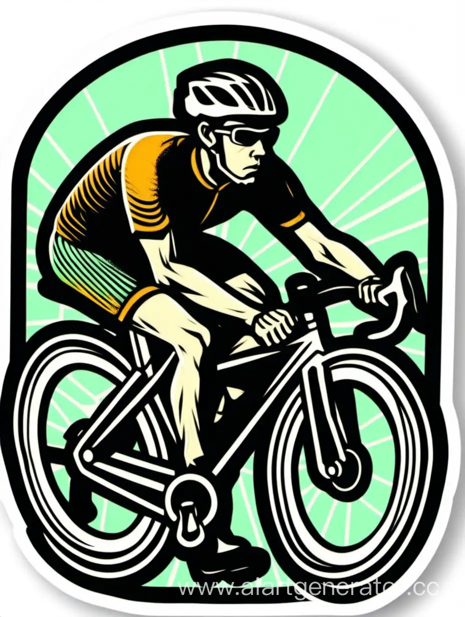 Vibrant-Cyclist-Sticker-for-Adventure-Enthusiasts