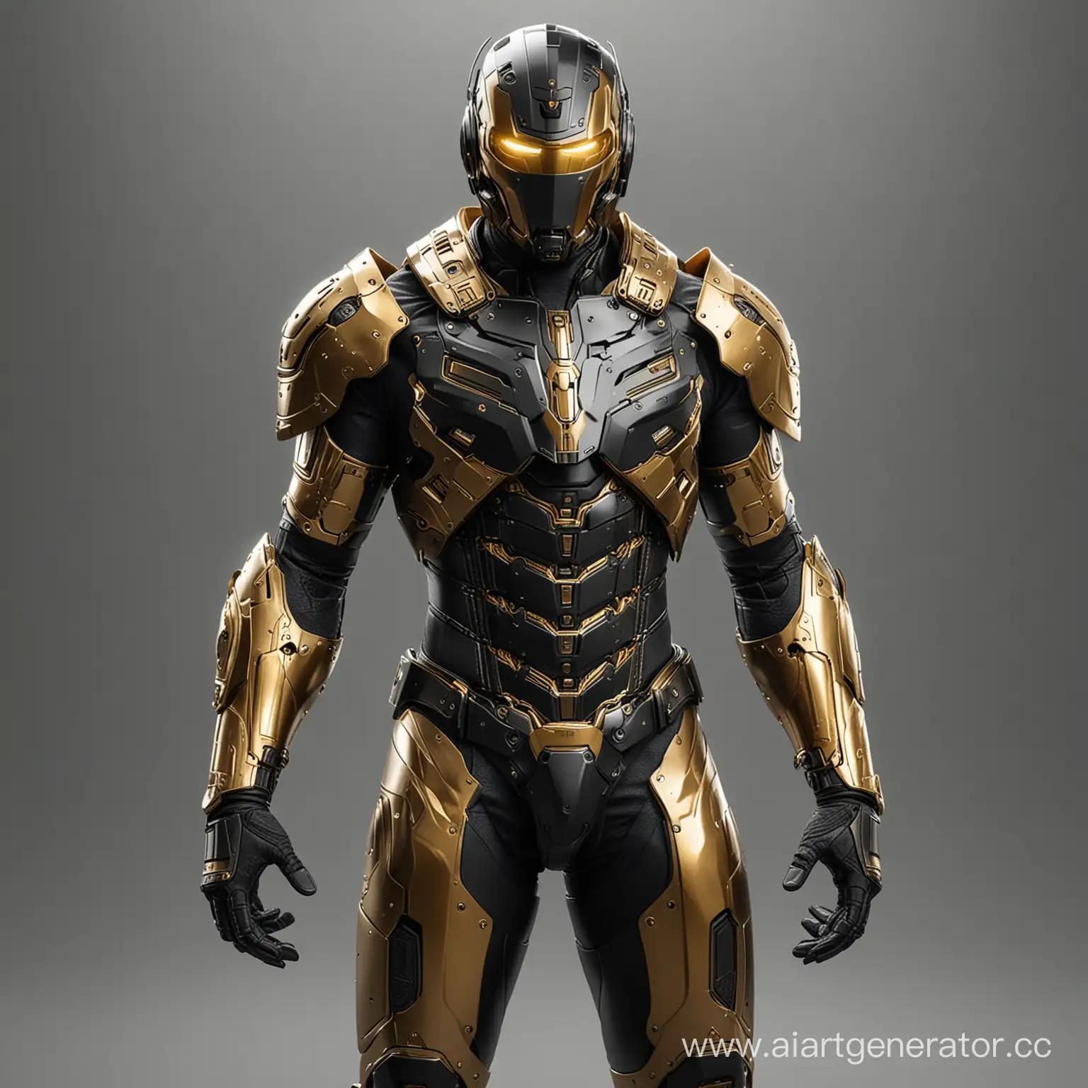 Tech-Warden-Cinematic-Genius-Inventor-in-Black-and-Golden-HighTech-Suit