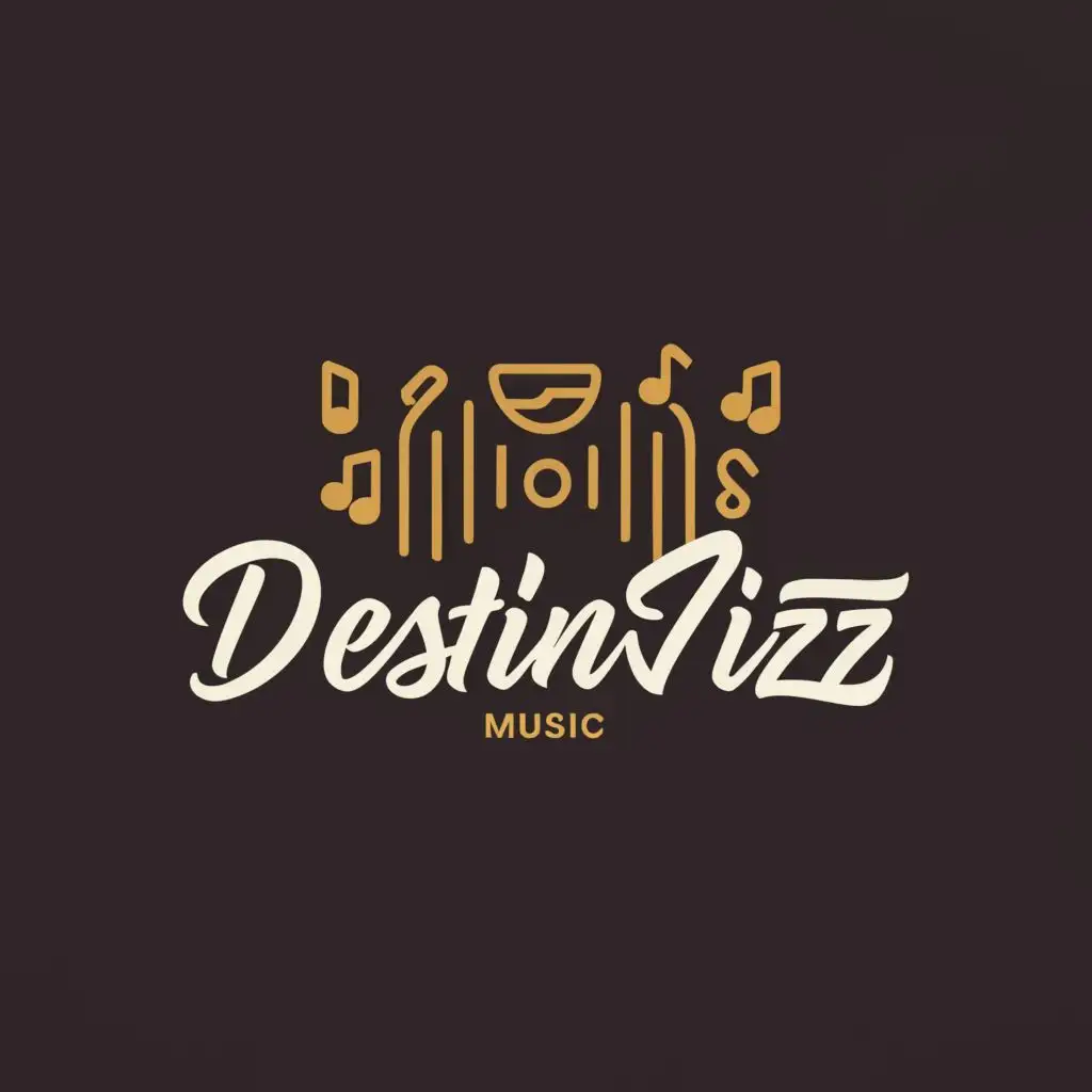 logo, music, with the text "DestinVizz", typography, be used in Restaurant industry