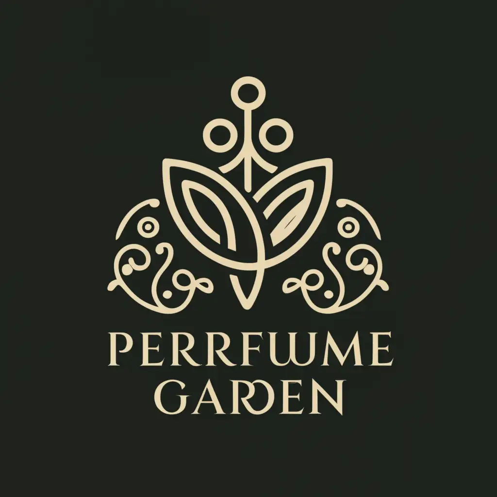 a logo design,with the text "Perfume Garden", main symbol:White vanilla,Moderate,be used in Beauty Spa industry,clear background