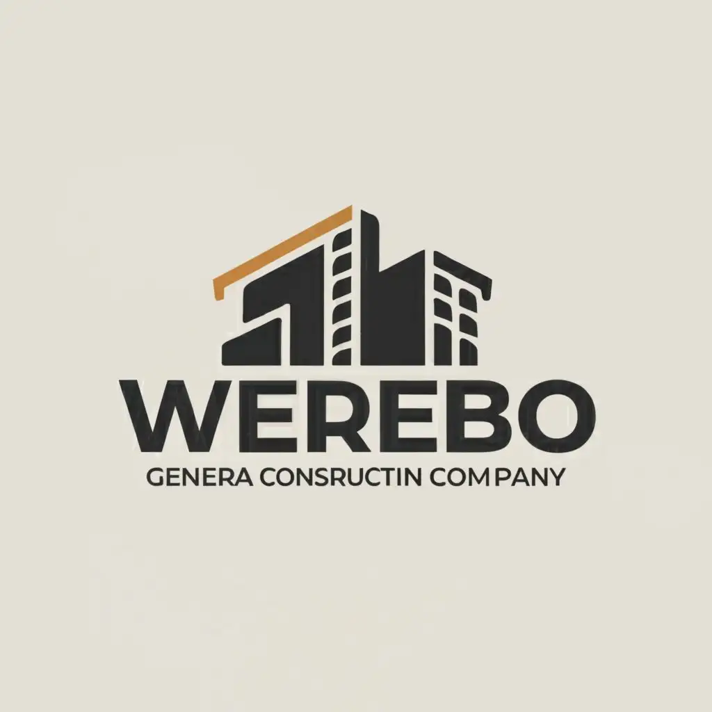 logo, WGCC, with the text "WEREBO GENERAL CONSTRUCTION COMPANY", typography, be used in Construction industry