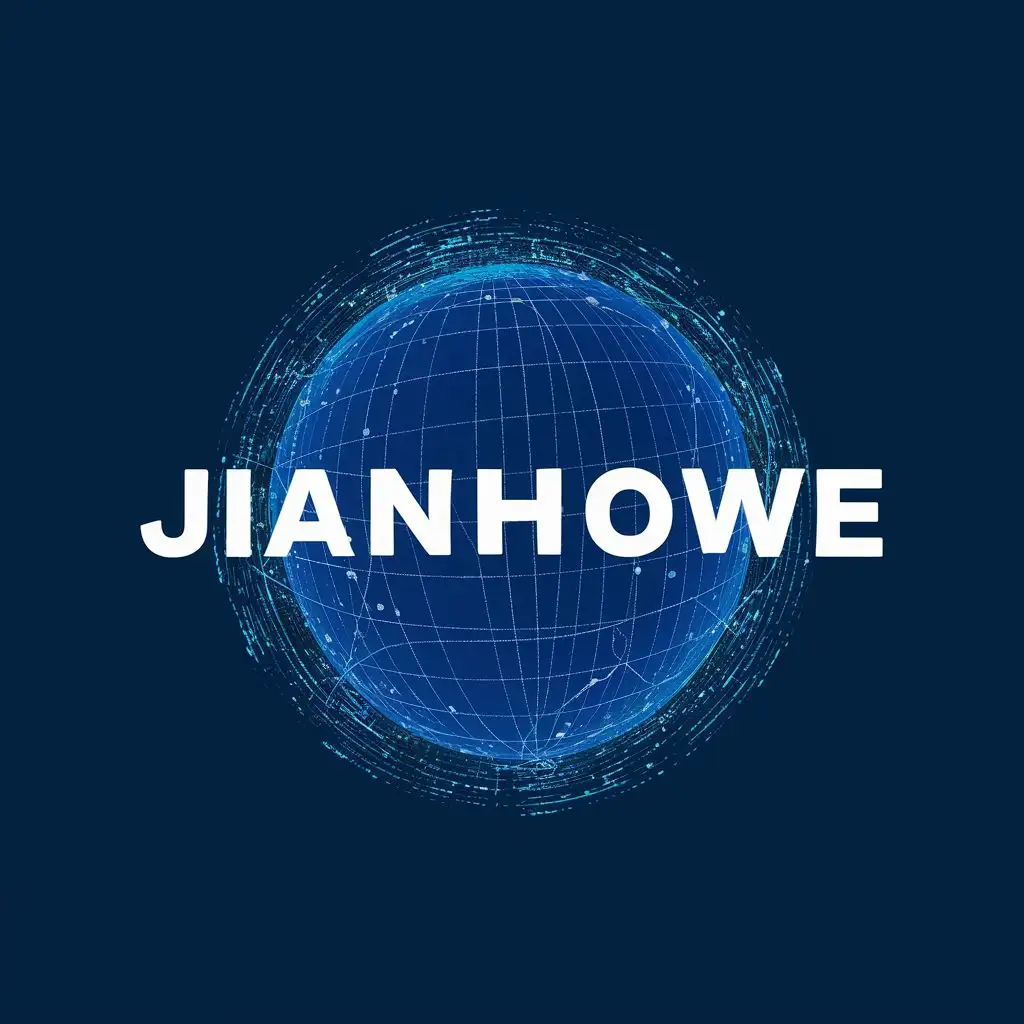 logo, a technology idea, with the text "jianhowe", typography, be used in Technology industry. give it a small rectangle image format. the icon is the left of the name