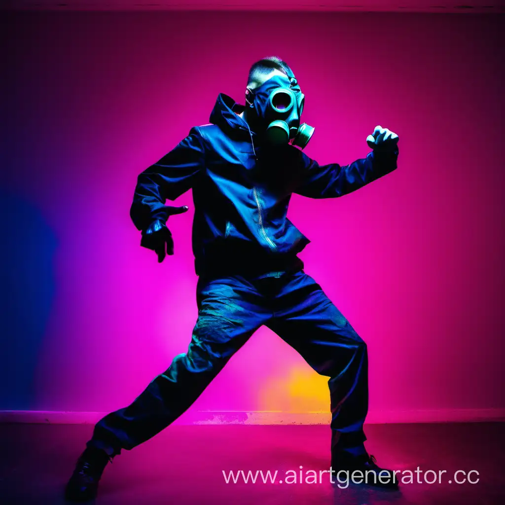 Neon-Gas-Mask-Dance-Vibrant-Man-in-Protective-Gear