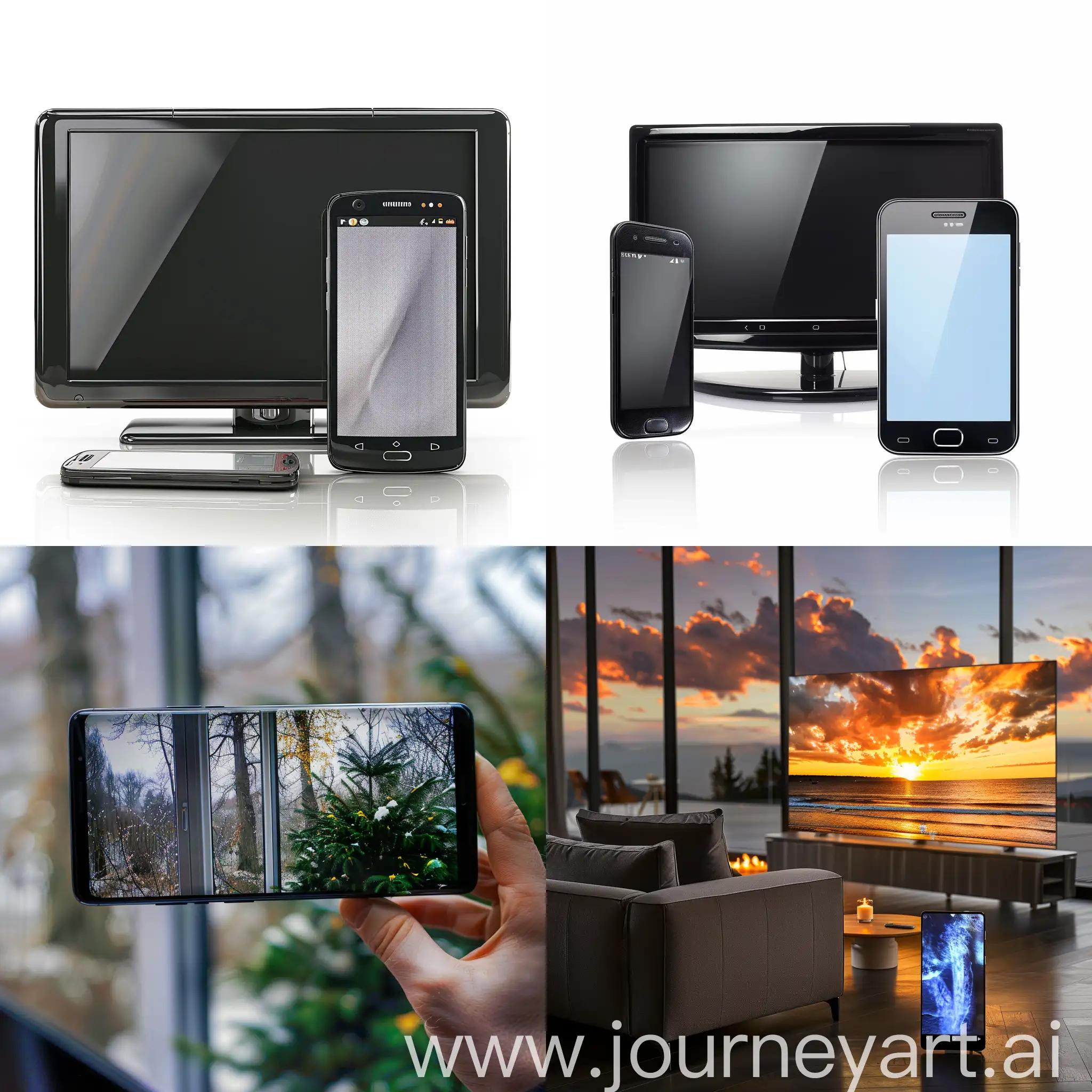 smartphone and tv image hd