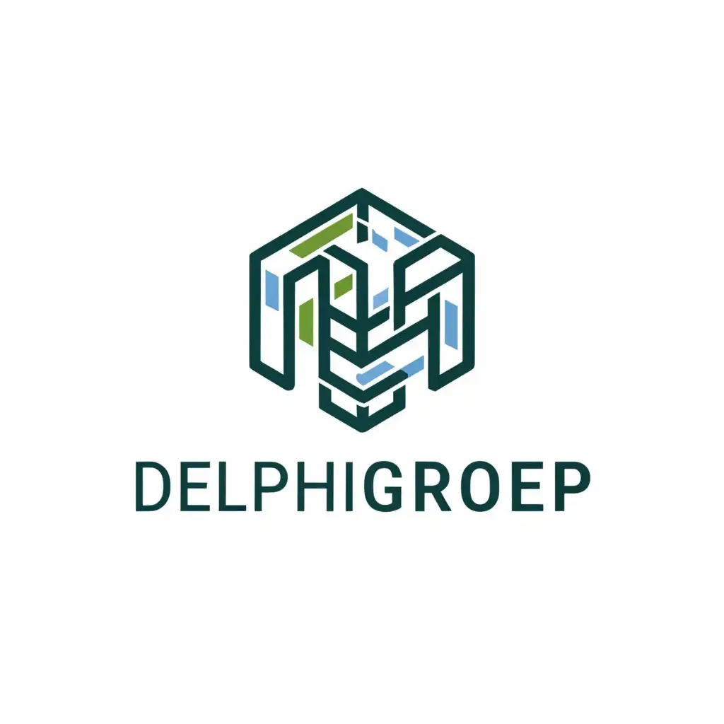 a logo design,with the text Delphigroep, main symbol:planning,complex,be used in Education industry,clear background