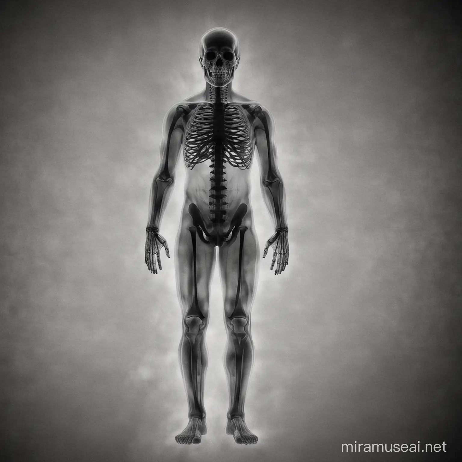 Medical Illustration Human XRay