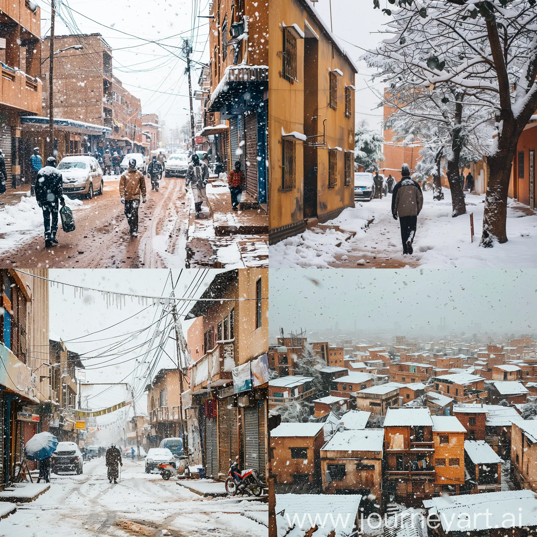 Winter-Scene-Snowy-Ouagadougou-Cityscape