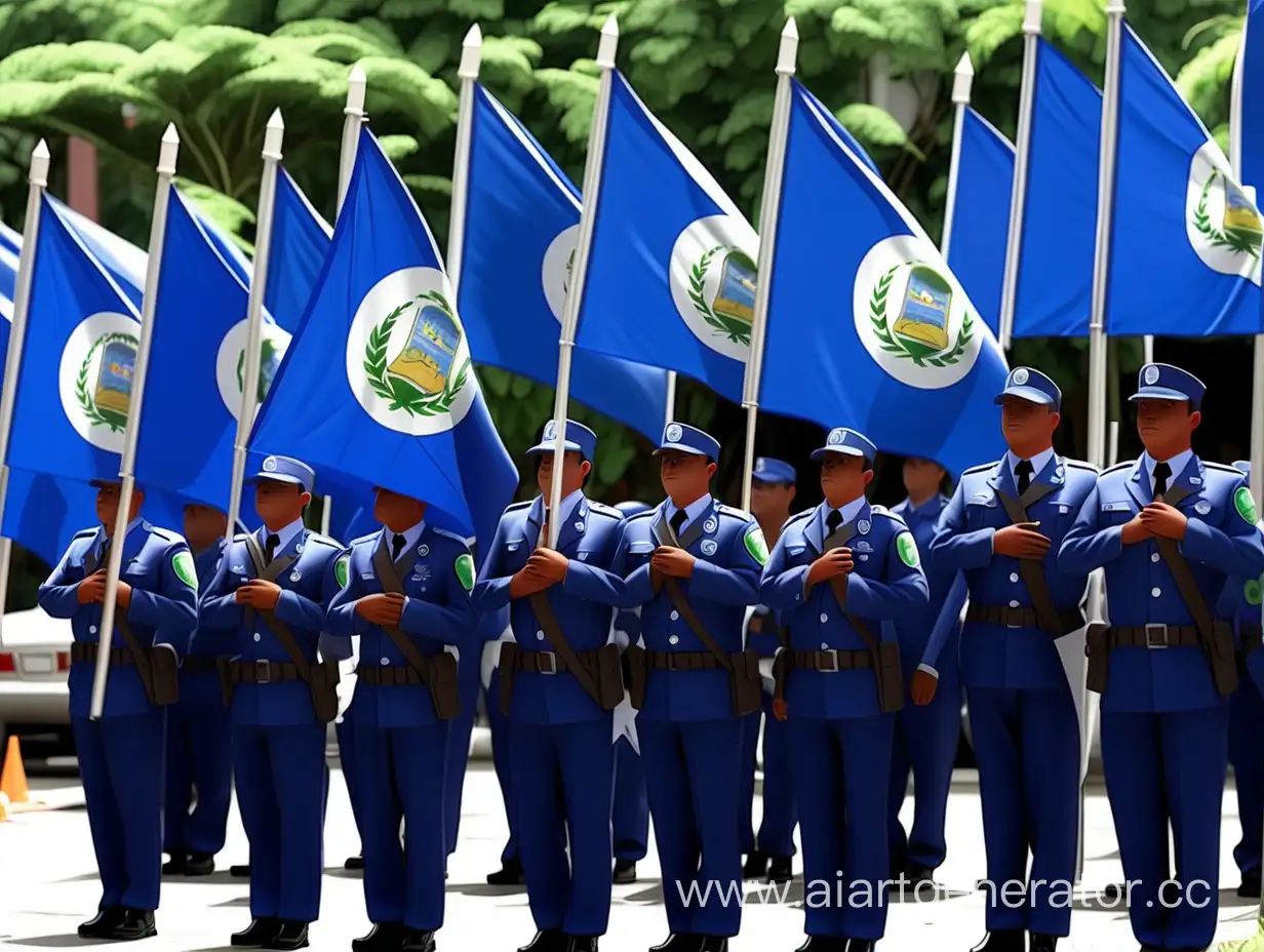 Солдаты под флагами Сальвадора завоёвывают остальные страны Центральной Америки