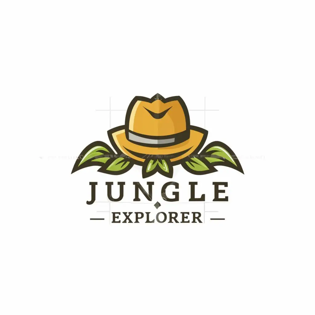 a logo design,with the text "Jungle Explorer", main symbol:safari hat,Moderate,be used in Restaurant industry,clear background