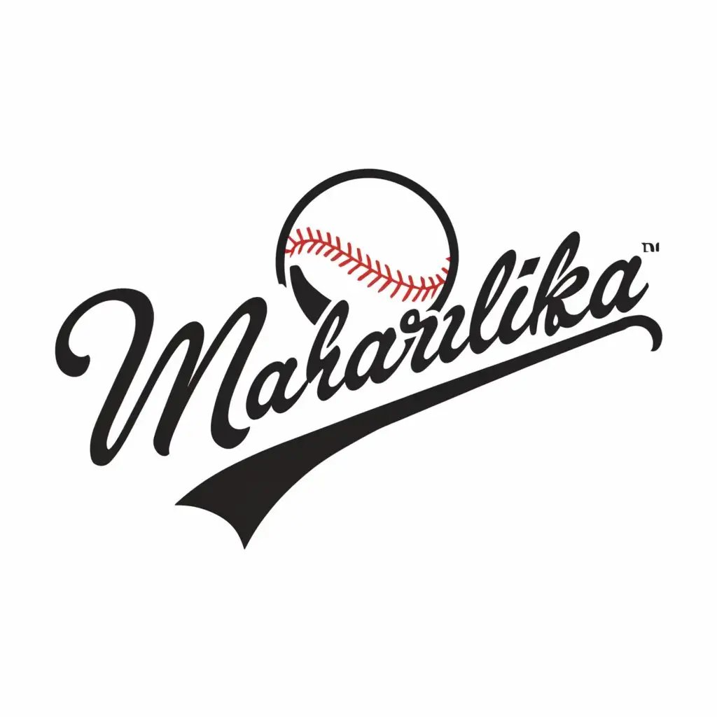 a logo design,with the text "Maharlika", main symbol:baseball,complex,clear background