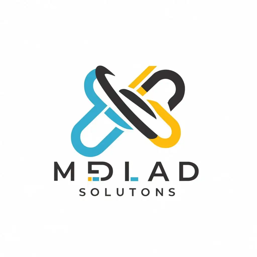 logo, """
-
""", with the text "MedLead Solutions", typography