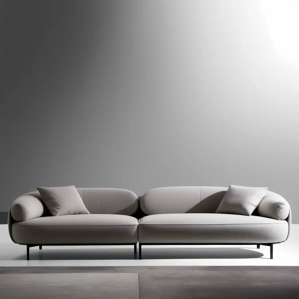Timeless Italian Style Minimalist 3Seat Sofa with Modern Design