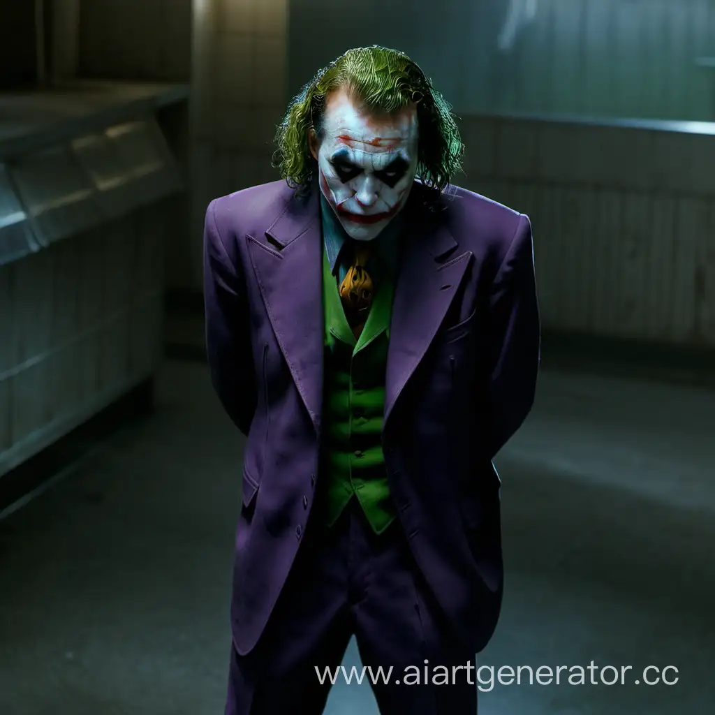 Mysterious-Joker-with-Head-Down-in-Brooding-Stance