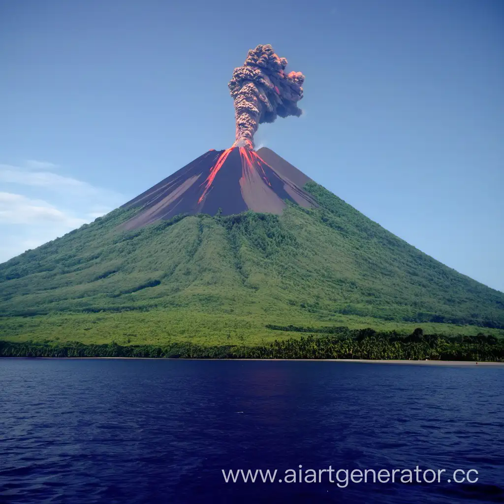 Majestic-Sunrise-Over-Krakatoa-Mountain