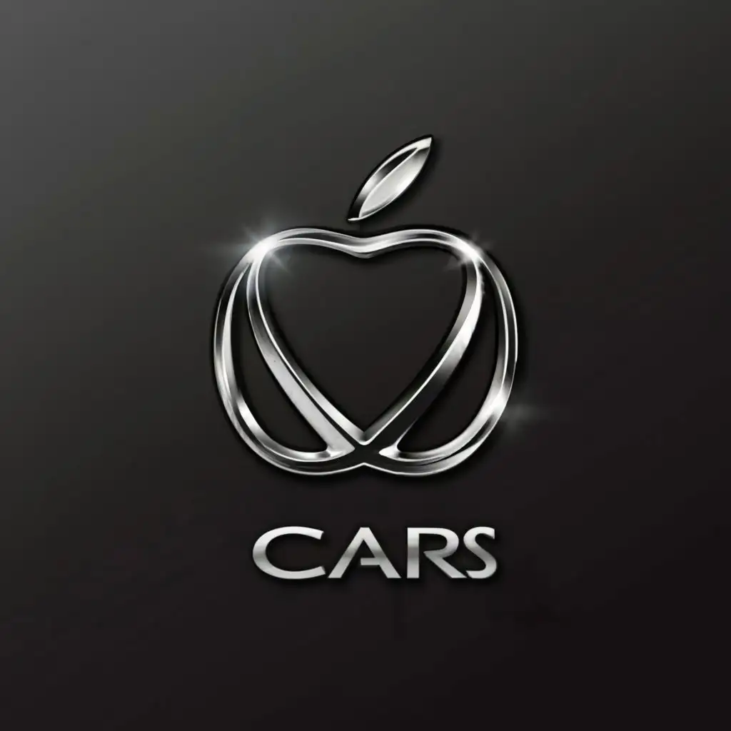 a logo design,with the text "cars", main symbol:apple,complex,clear background