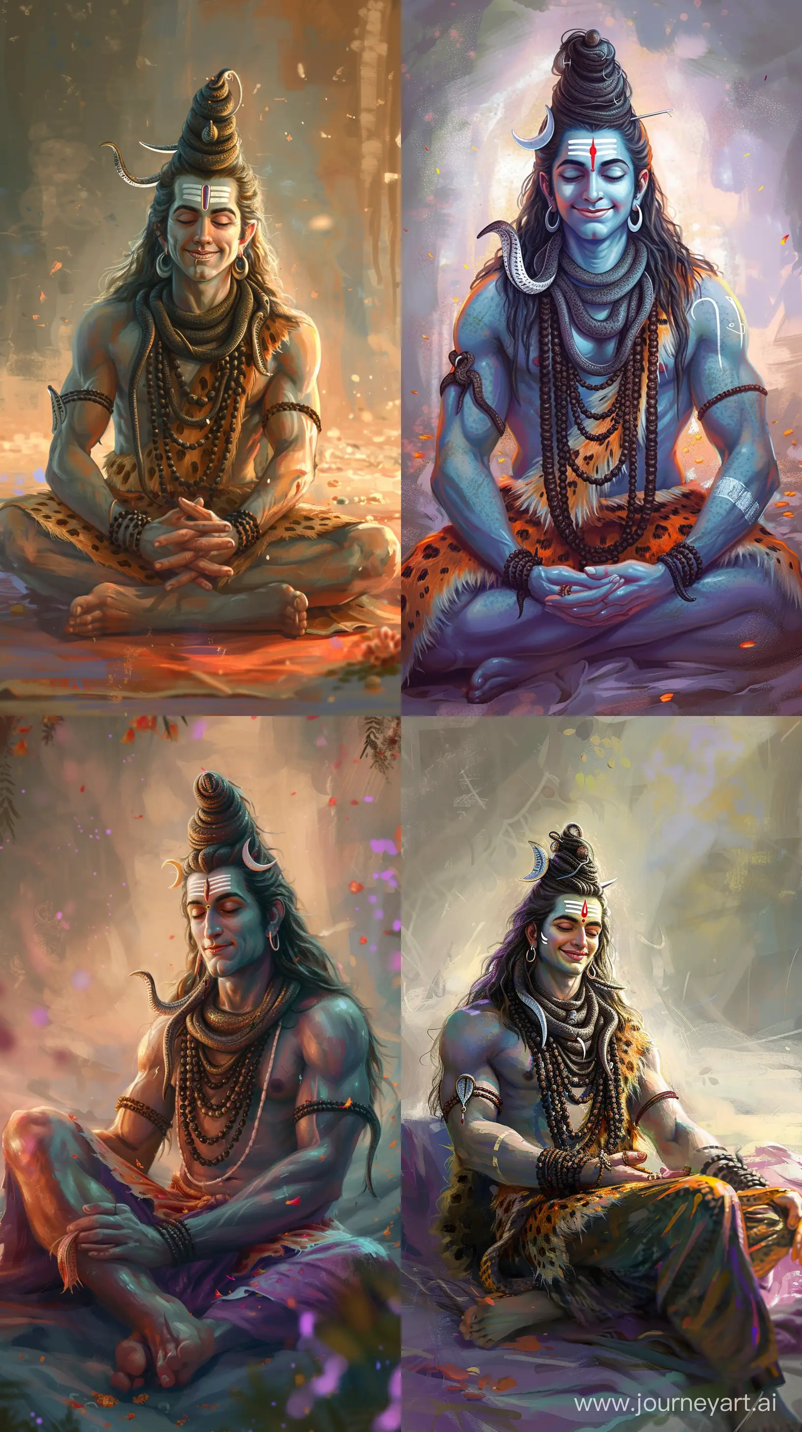 Serene-Lord-Shiva-Portrait-Impressed-Expression-and-Vibrant-Colors
