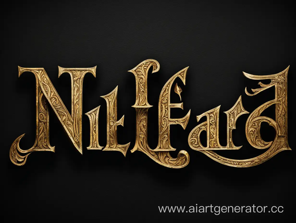 Elegant-Nilfgaard-Typography-on-Black-Background