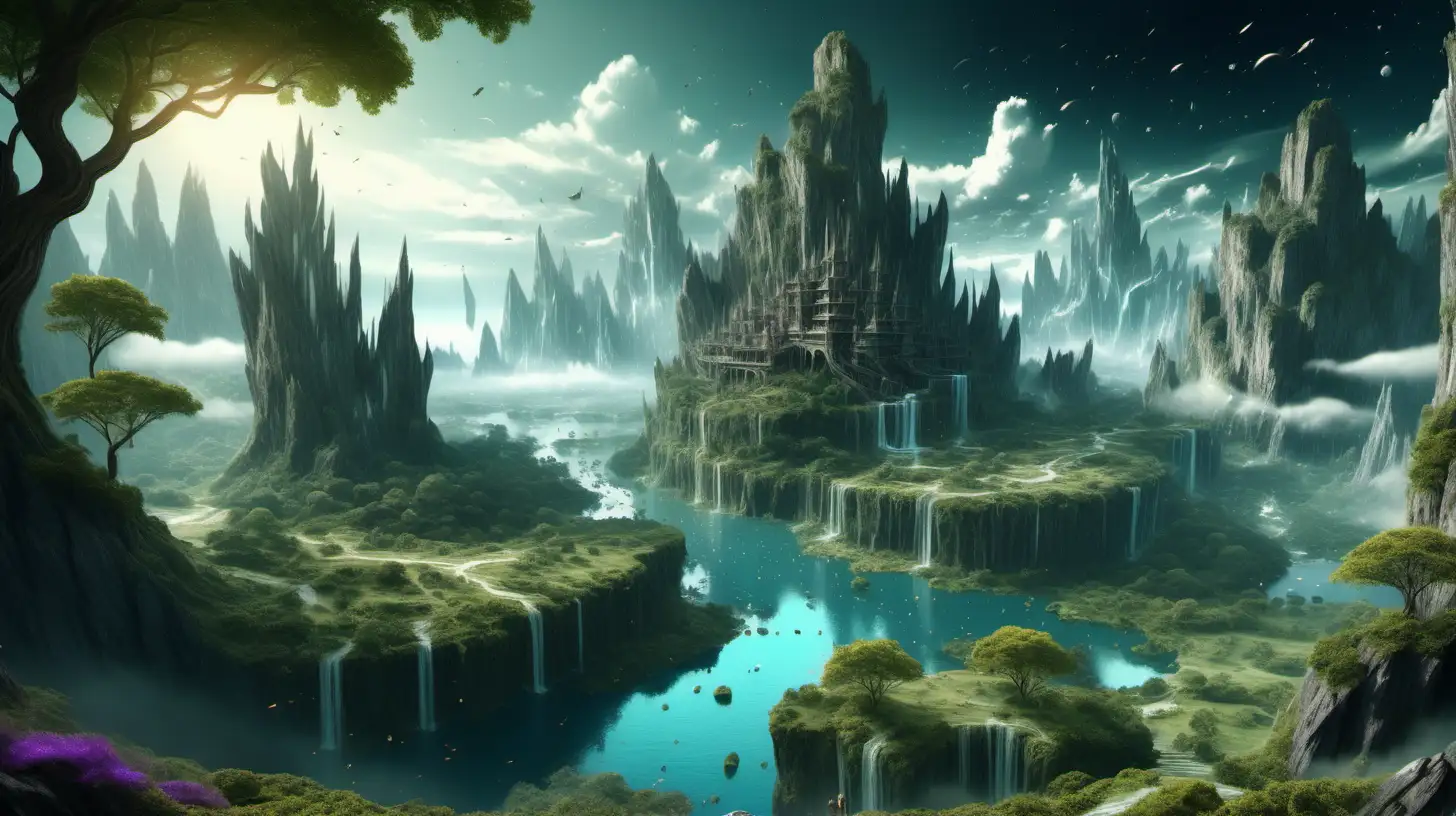 Incredible UltraDetailed Fantasy Landscape with Marvelous Features