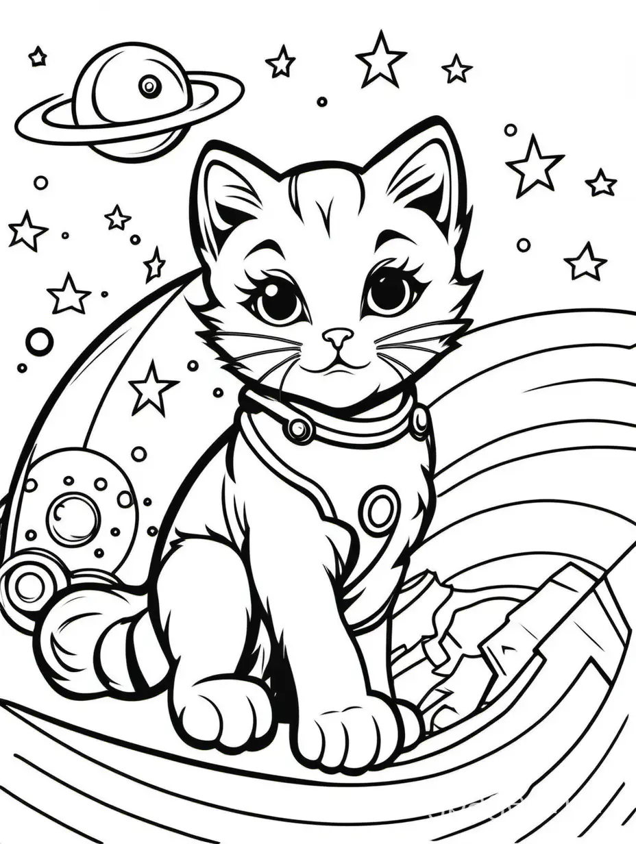 Simple-Kitten-Coloring-Page-for-Kids-Black-and-White-Line-Art