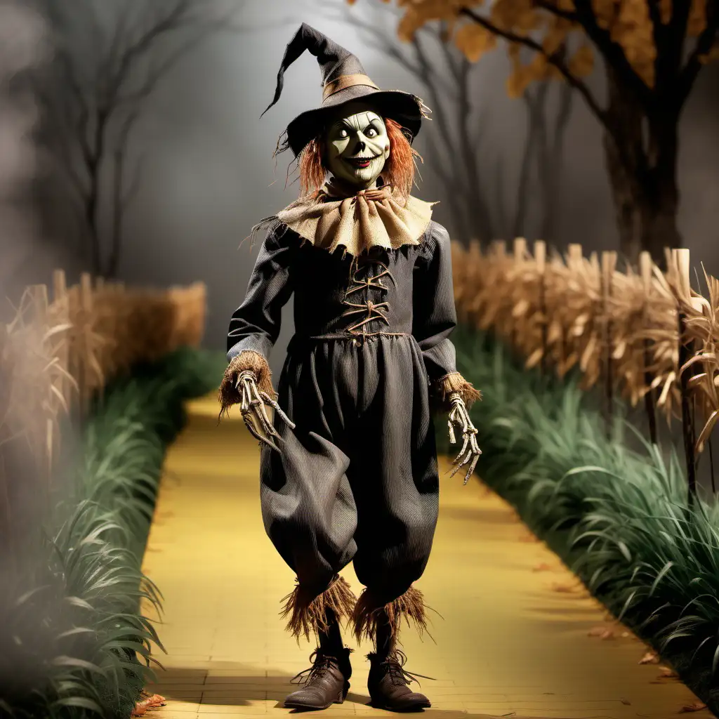 Wizard of Oz Scarecrow Strolling in SemiRealistic Glory