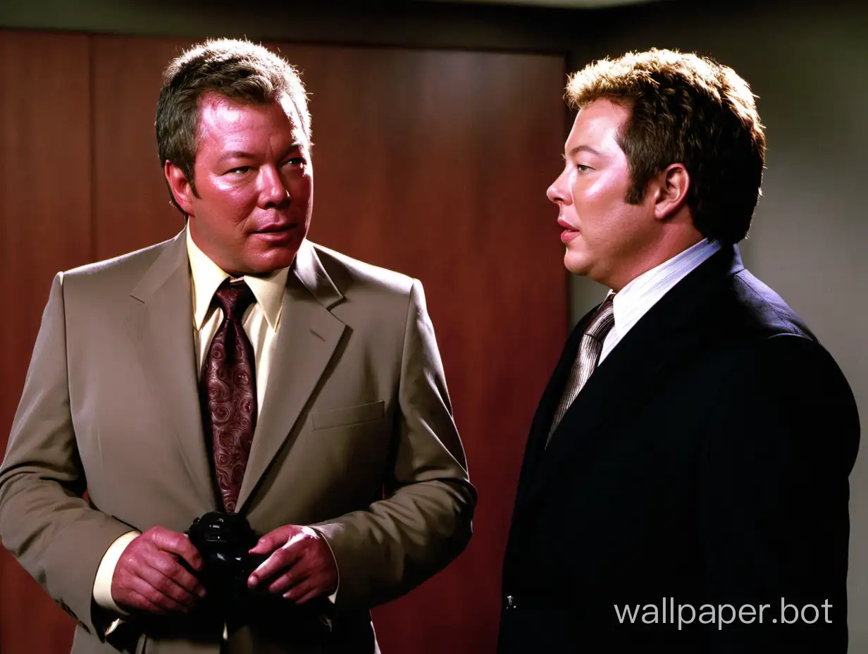 William Shatner and James Spader in Boston Legal