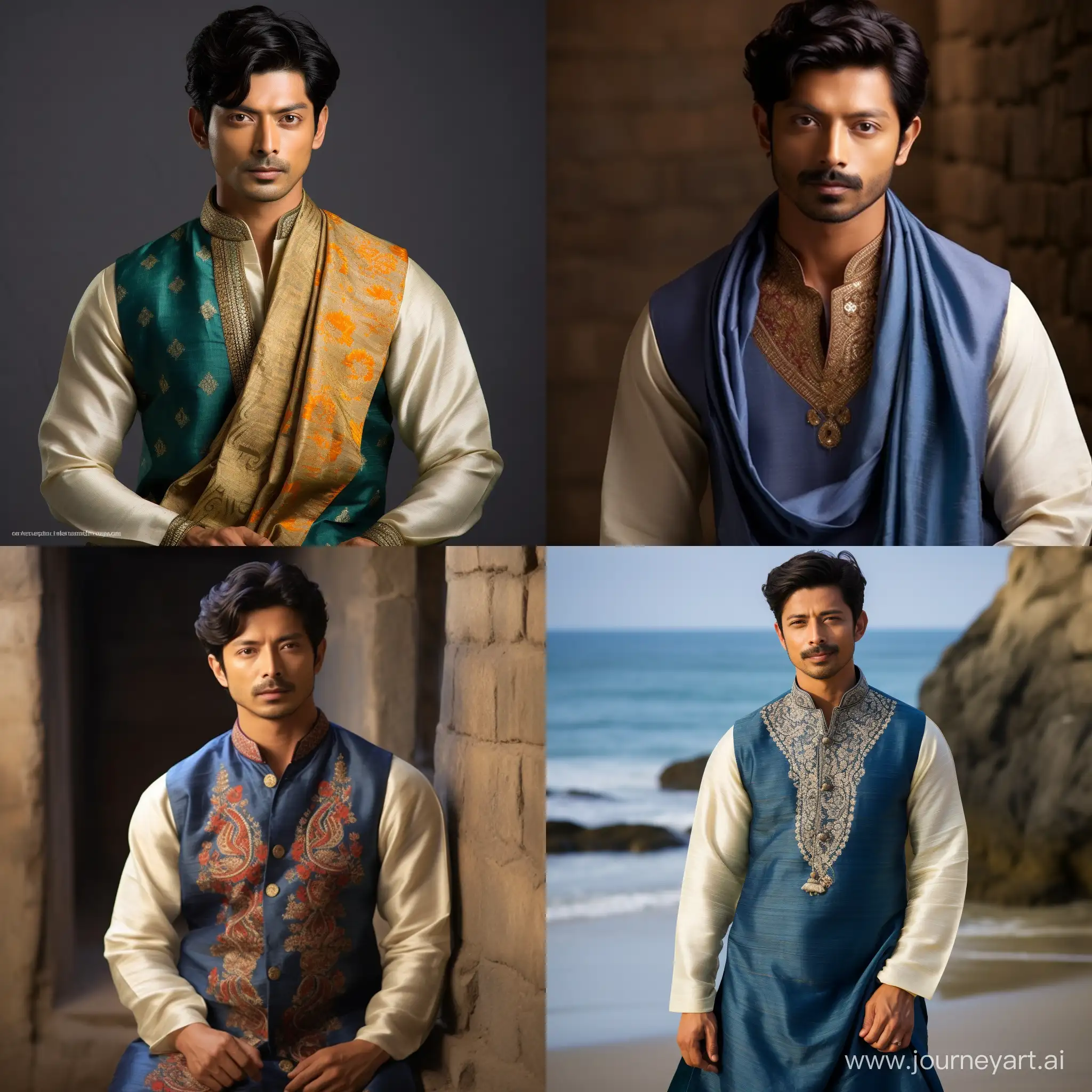 Gong yoo in Indian attire.