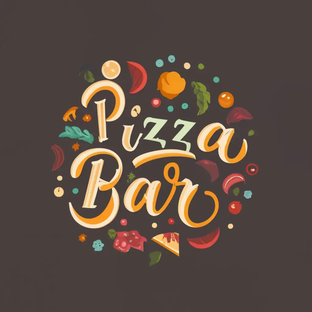 logo, Bar, with the text "Pizza bar", typography, be used in Restaurant industry